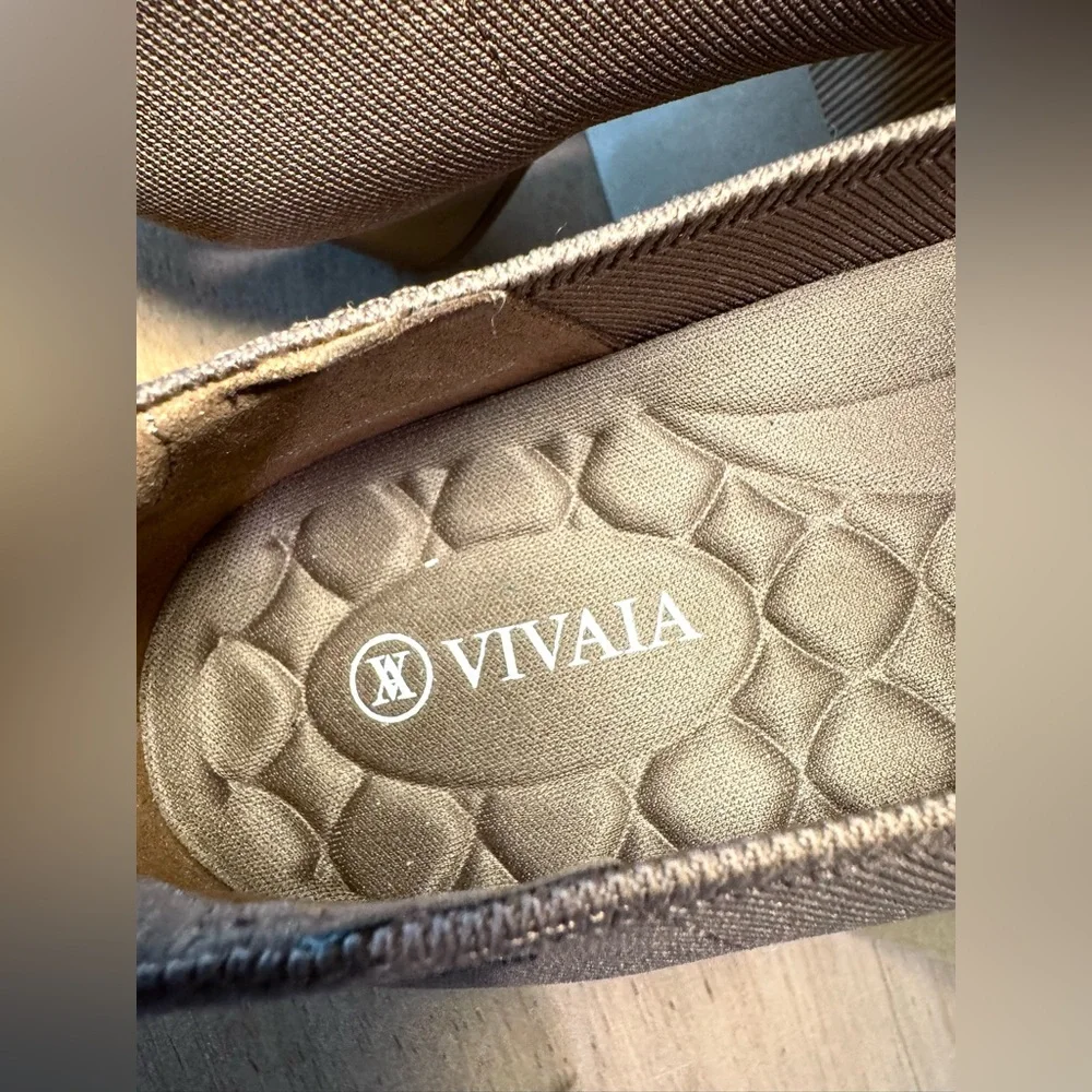 Vivaia NEW Titli Pro Square Point Toe Chunky Block Heels In Espresso Women’s 9.5